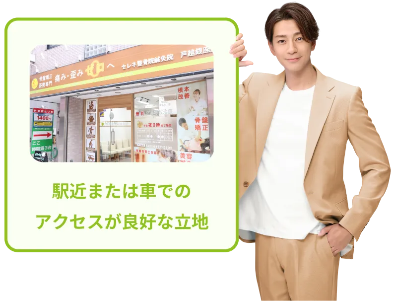 駅近または車でのアクセスが良好な立地